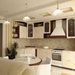 Tres candelabros en la cocina