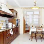 Muebles elegantes en la cocina