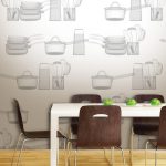 Papel pintado con un patrón de platos