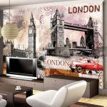 Mural en el interior de la sala.