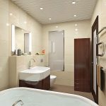Baño con luces empotradas.