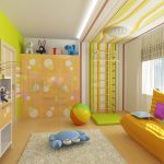 Habitación infantil con interior luminoso.