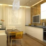 Silla transparente en la cocina
