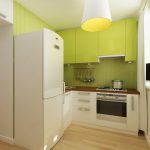 Cocina blanca pistacho