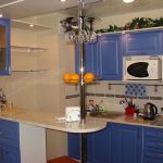 Muebles de cocina azul