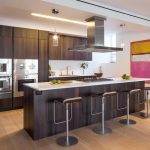 Muebles estrictos en la cocina.
