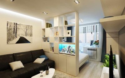 Apartamento de diseño de una habitación de 40 metros cuadrados. m - 100 fotos de ejemplos y 7 proyectos