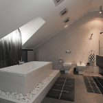 Piedras cerca del baño