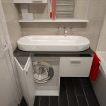 Laminado negro en el baño