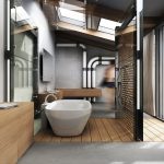Diseño de baño inusual