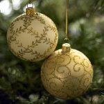 Patrones en bolas navideñas