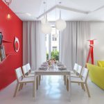 Candelabros colgantes en el comedor