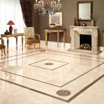 Sala de estar con un interior elegante.