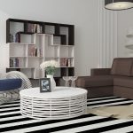 Muebles originales en la sala.