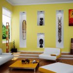 Decoración africana en la sala de estar