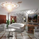 Elegante sala de estar interior