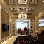 Elegante sala de estar interior