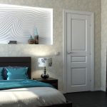 Estante en la pared sobre la cama