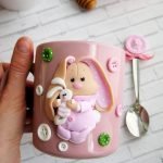 Taza con linda decoración