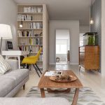 Sala de estar de estilo escandinavo