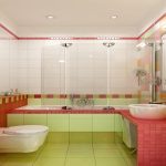 Baño rosa y lima