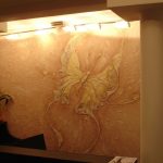 Mariposa en la pared