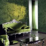 Interior con muebles elegantes.