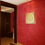 Pintura en la pared roja