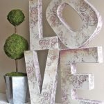 Hermosa decoración de letras