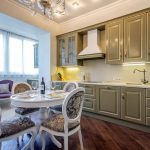 Cocina con un interior elegante.