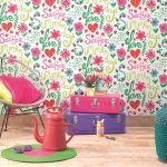 Sala de estar en colores vivos