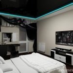 Techo iluminado en el dormitorio