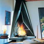 El diseño original de la chimenea en el interior.
