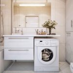 Hermoso interior con lavadora