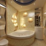 Estantes de baño iluminados