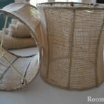 Lámparas de pie de arpillera