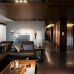 Focos en el interior del salón