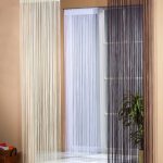 Cortinas de filamento blanco y negro