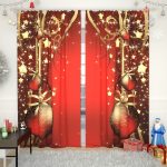 Habitación con decoraciones navideñas.