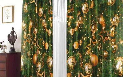 Cortinas de Año Nuevo e ideas de decoración de ventanas.