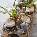 Interesante decoración con huevos de pascua