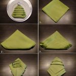 Patrón plegable de servilletas