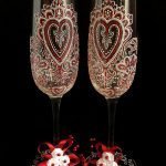 Copas de boda con patrones