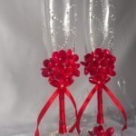 Cintas y cuentas en vasos