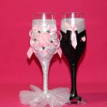 Gafas en ropa de boda