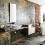 La forma original del lavabo y el baño.
