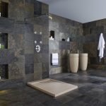 Estantes de baño iluminados