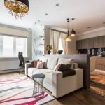 Muebles de madera en la cocina