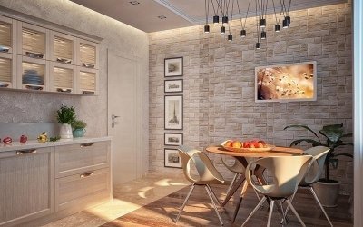 Diseño de azulejos en la cocina +56 fotos del diseño del piso