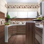 Madera en el interior de la cocina.